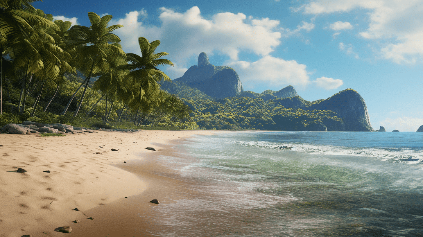 tutorialinternet one of the beaches in brazil in the style of 3 2906fa6b 6411 44c3 a264 8b316fd96268 1 Melhores Praias Da Região Sul Do Brasil