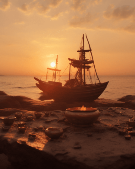 tutorialinternet the sunset lights up the boat that a pirate is f700e9d4 b9b3 4d29 a90d c1759377c131 1 O Que Fazer A Noite Em Bombinhas