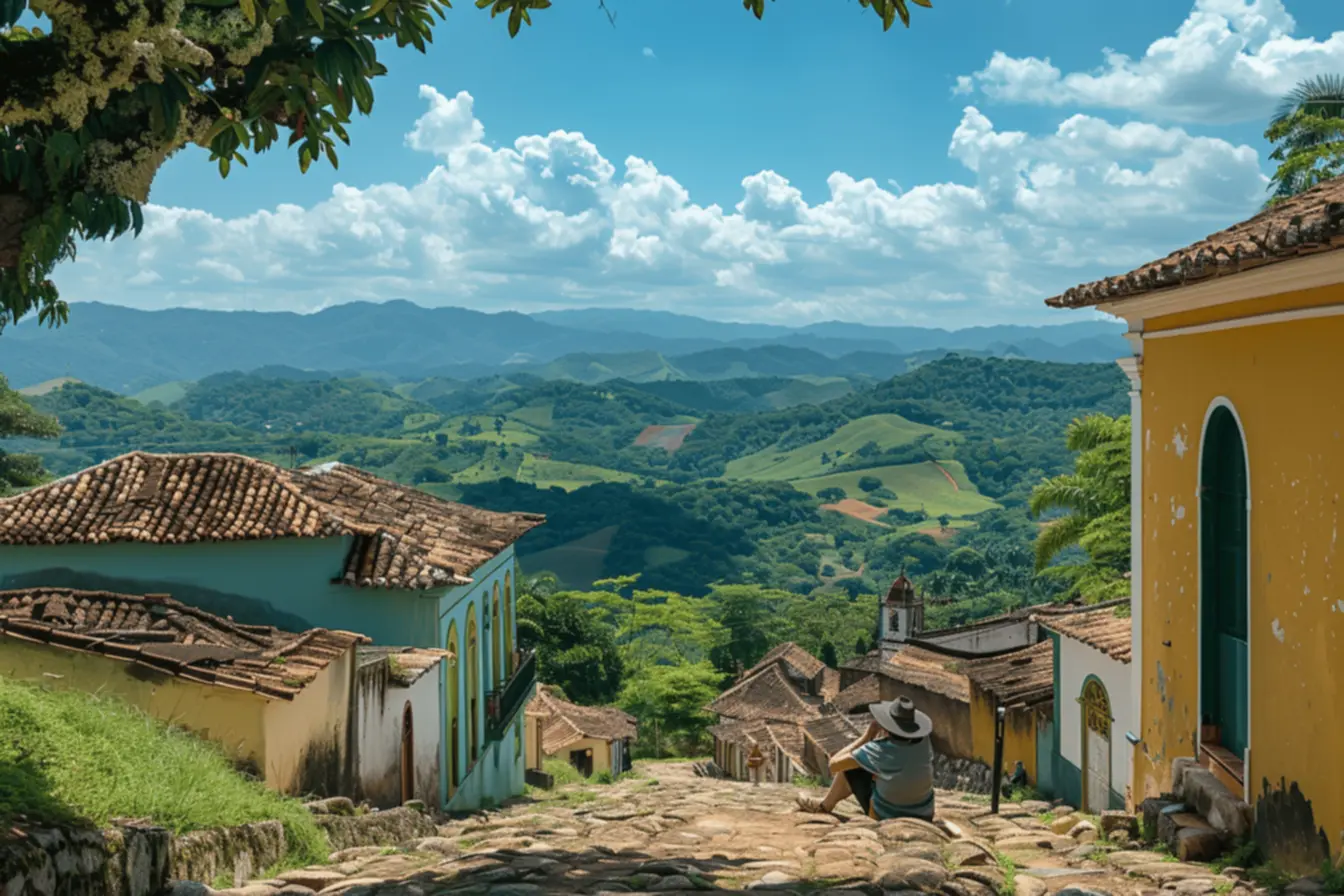 Vista do Alto do Cruzeiro em Camocim de São Félix