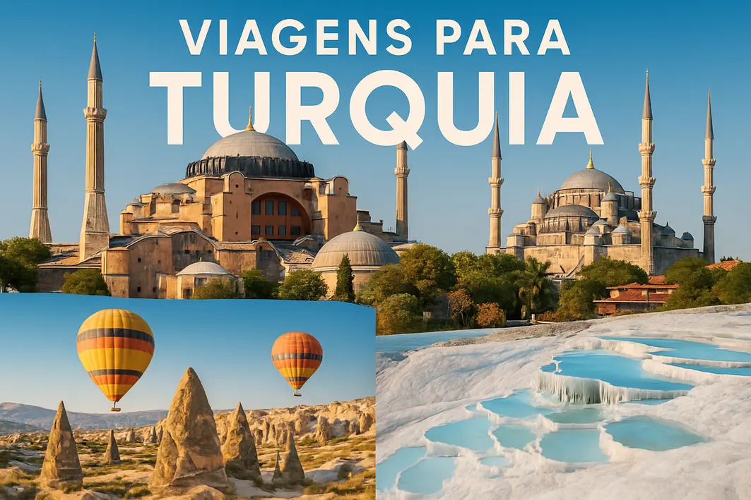 viagens para turquia planejamento Viajante planejando viagem para Turquia com laptop, mapa do país, documentos e café